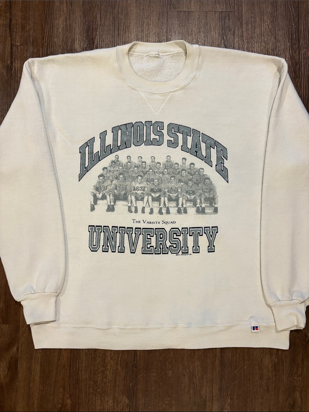 Vintage Russell Athletic men’s large crewneck Illinois State football 1950